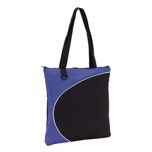 Shopper Style. Paars, Zwart.
