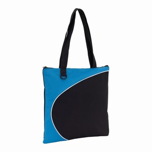 Shopper Style. Lichtblauw, Zwart.