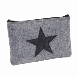 Multifuncioneel etui van vilt Star Dust. Grijs.