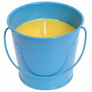 Geurkaars Citrus Jar. Blauw.