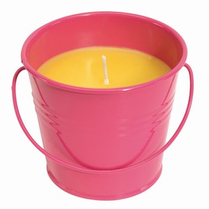 Geurkaars Citrus Jar. Roze.