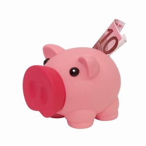 Spaarpot Moneymaker. Roze.