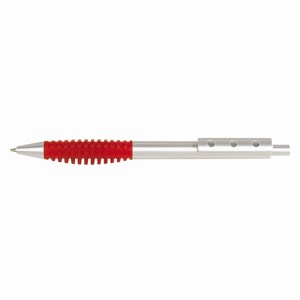 Balpen Touch, zilver, rood