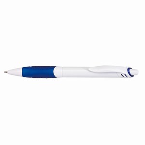Blauwschrijvende balpen Jingle, blauw, wit