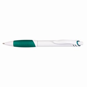 Blauwschrijvende balpen Jingle, groen, wit