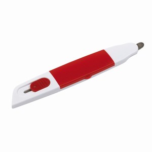 Kunststof multitool Desk talent, wit, rood