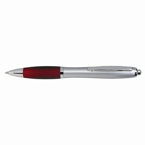 Balpen Sway, zilver, bordeau
