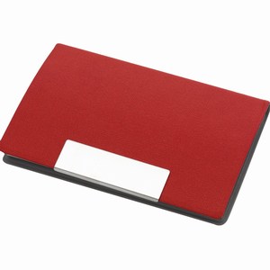 Visitekaarthouder Atlas. Rood.