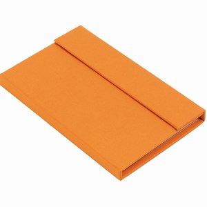 Notitieboekje met magneetsluiting Little Notes. Oranje.