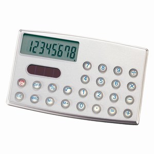 Rekenmachine Slim Elegance, zilver