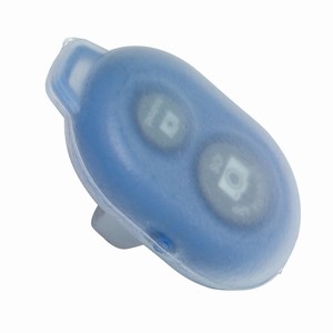 Bluetooth afstandsbediening Clik. Blauw, Wit.