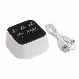 Multi cardreader Magic Cube. Wit, Zwart.