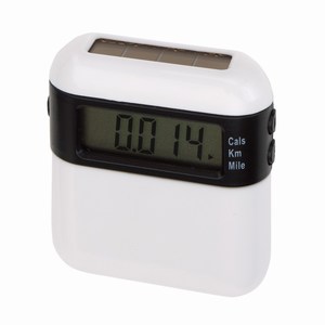 Solar stappenteller Solar runner, wit
