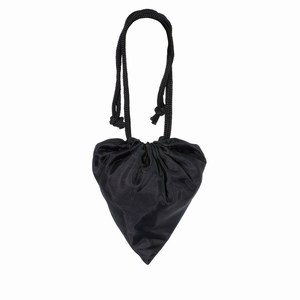 Opvouwbare nylon boodschappentas. Zwart.