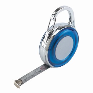 Rolbandmaat DISTANCE. Blauw, Zilver.