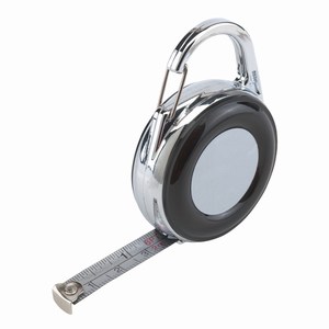 Rolbandmaat DISTANCE. Zwart, Zilver.
