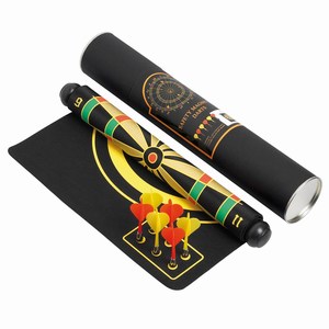Oprolbaar magnetisch dartspel. Zwart.