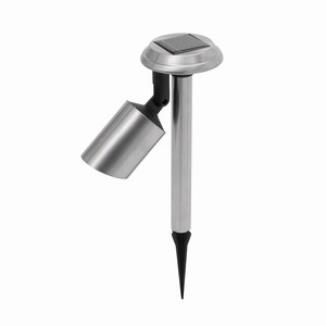 Solar tuinlamp aan zwenkarm. Zilver, Zwart.