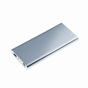 oplaadbare aluminium handwarmer. Zilver, Rood.