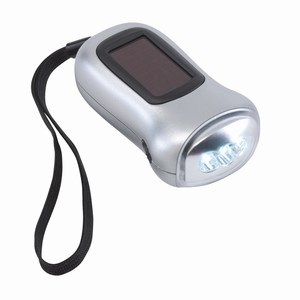 LED zaklamp TURNLIGHT. Zilver.