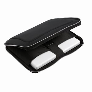 Laptoptas van waterafstotend neopreen. Zwart.