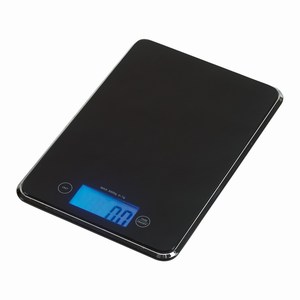 Digitale keukenweegschaal i-CONTROL. Zwart, Zilver.