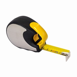 5-meter rolbandmaat INDEX. Zwart, Geel, Zilver.