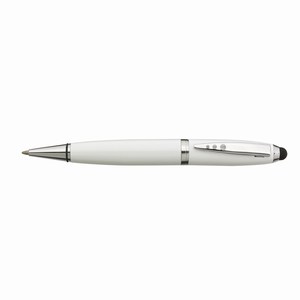 Touchscreen balpen TOUCH DOWN. Wit, Zilver.