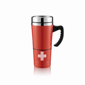 Eerste hulp koffie mok rood