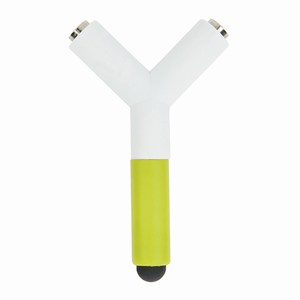Koptelefoon splitter en touch pen, groen