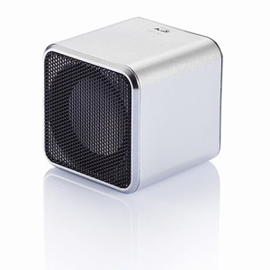 Square speaker zilver