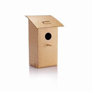 Opvouwbaar vogelhuisje beige