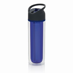 Dubbelwandige fles, blauw