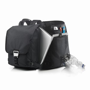 Rio RPET laptop rugtas, zwart
