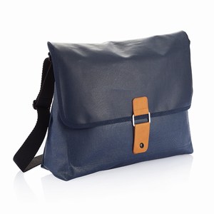 Pure messenger tas, blauw