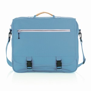 Congres tas met verwisselbare zipper puller, blauw