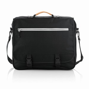 Congres tas met verwisselbare zipper puller, zwart