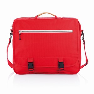 Congres tas met verwisselbare zipper puller, rood
