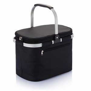 rPET opvouwbare picknickmand, zwart