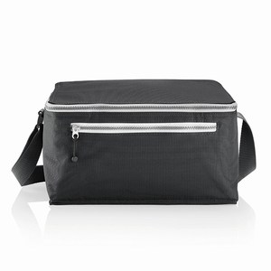Koeltas met verwisselbare zipper puller, zwart