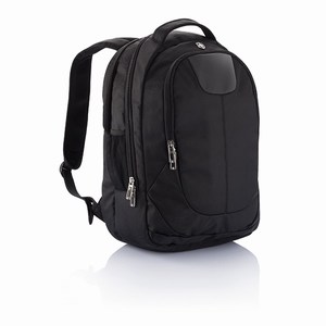 Swiss Peak outdoor laptop rugtas, zwart