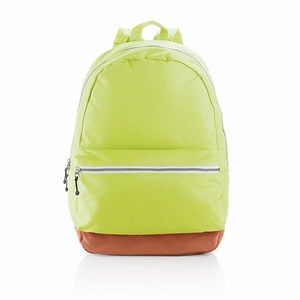 PVC vrije rugtas met verwisselbare zipper pullers, groen
