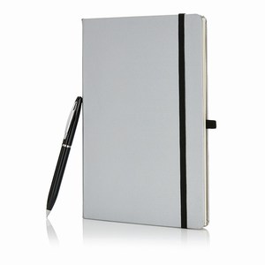 Notitieboek giftset zilver