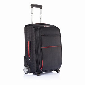 Extendable cabin trolley zwart