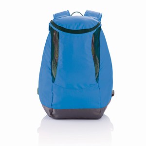 PVC vrije rugtas met schoenenvak, blauw