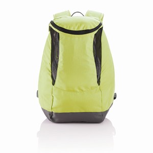 PVC vrije rugtas met schoenenvak, groen